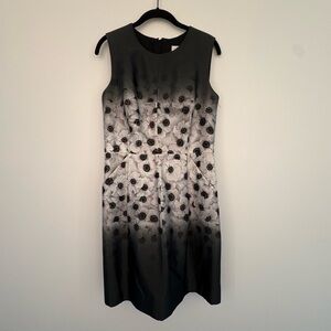 Milly B&W Sleeveless Sheath Cocktail Dress